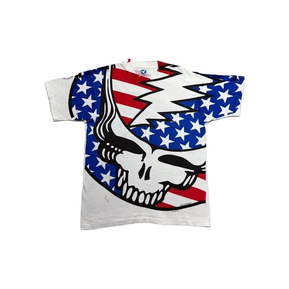 Vintage Grateful Dead American Flag Chris Pinkerton T-Shirt